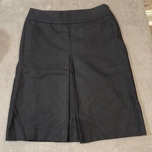 Black wool skirt